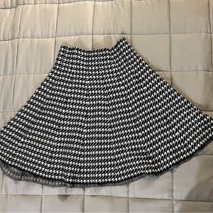 Houndstooth A line mini skirt